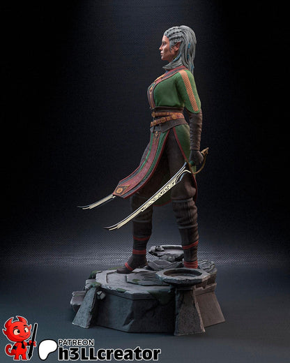 Jaheira Figure - Baldur's Gate 3 - resin miniature view 6