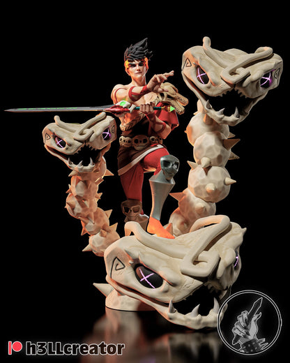 Zagreus 2 Figure - Hades - resin tabletop miniature front view
