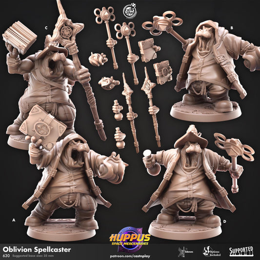 Giff Sorcerer Miniature - resin tabletop miniature front view