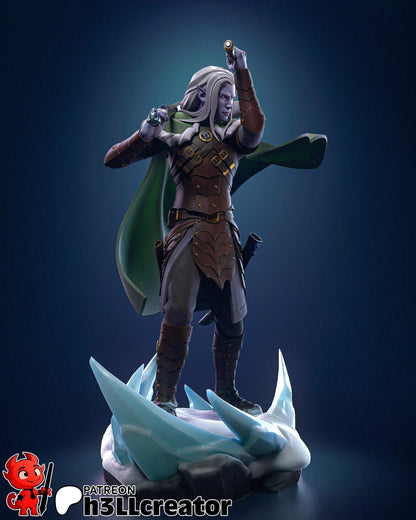 Drizzt Do'Urden Figure - resin tabletop miniature alternate angle