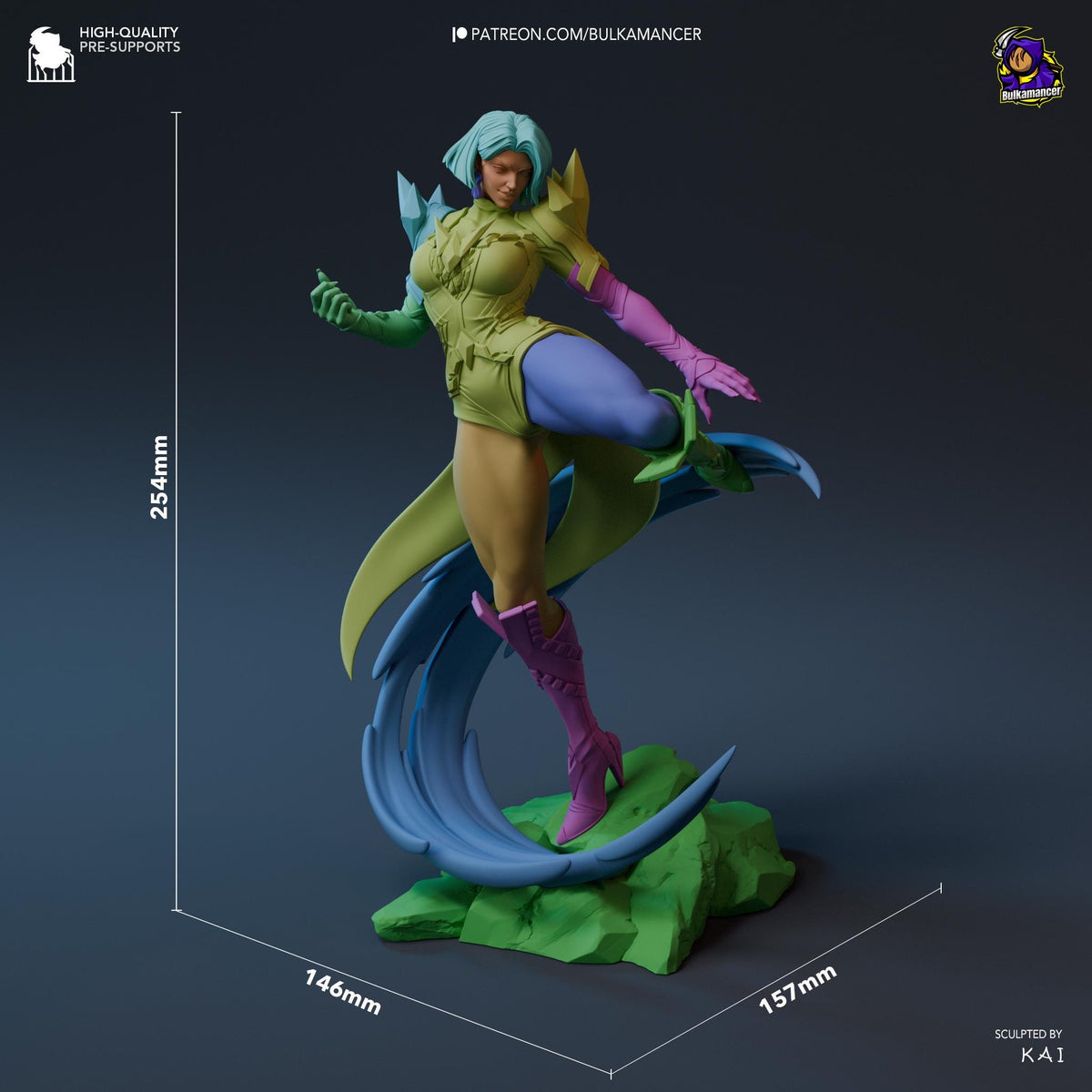 Emma Frost Figure - Marvel Rivals - resin miniature view 7
