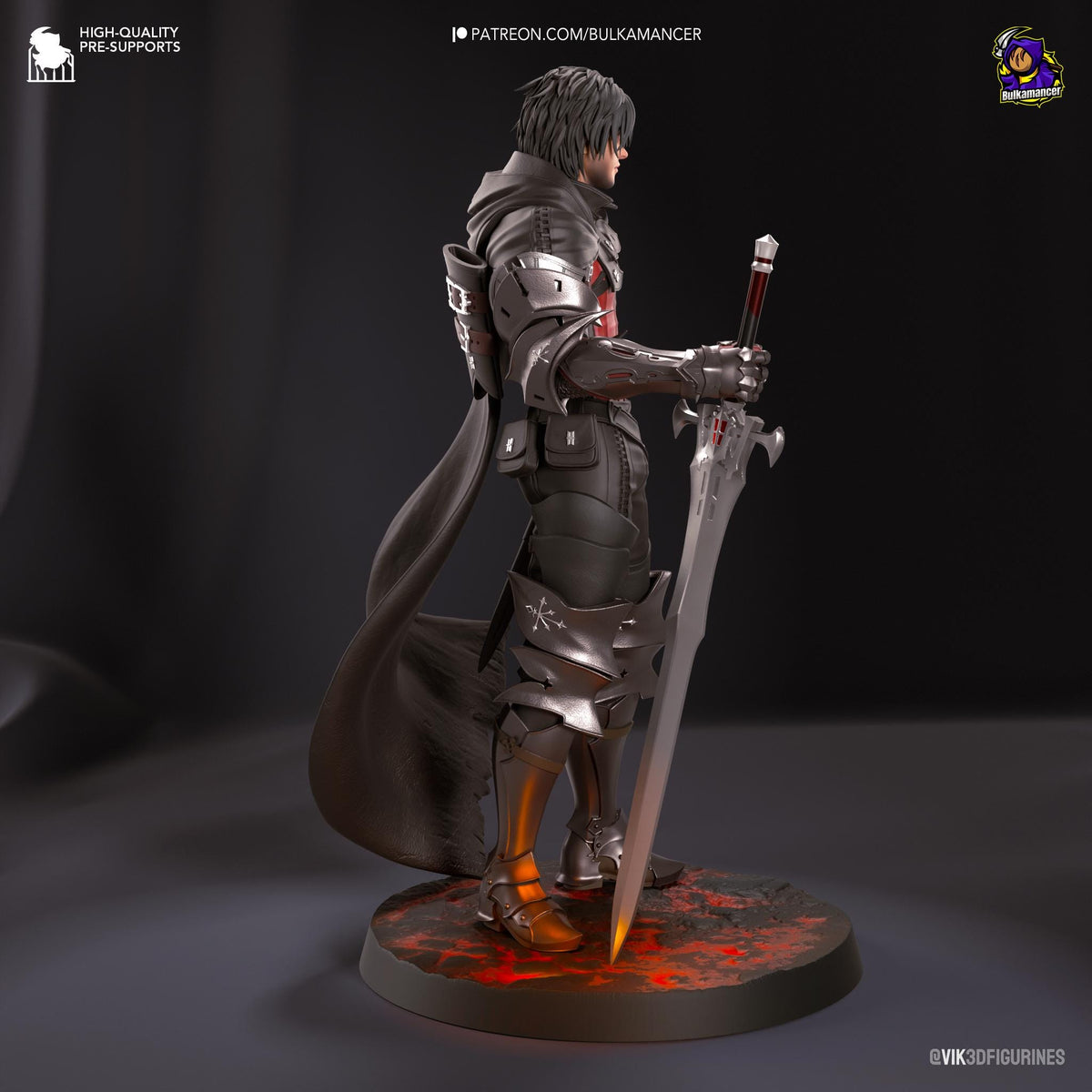 Clive Rosfield Figure - Final Fantasy XVI - resin tabletop miniature alternate angle