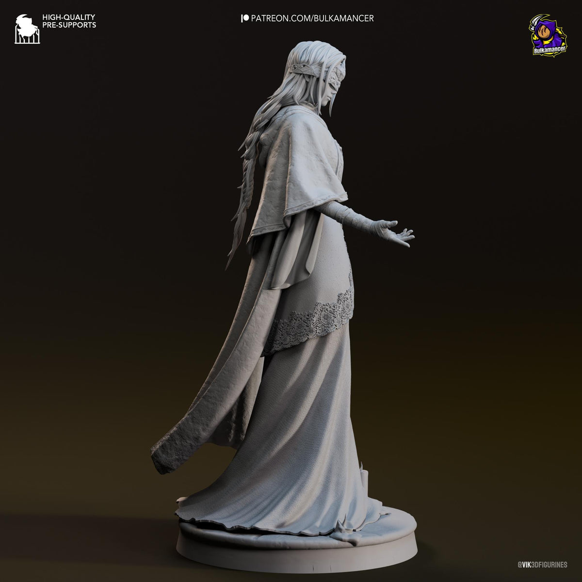 Fire Keeper Figure - Dark Souls 3 - resin miniature view 5