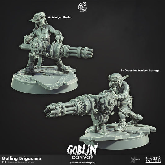 Goblin Gunslinger Miniature - resin tabletop miniature front view