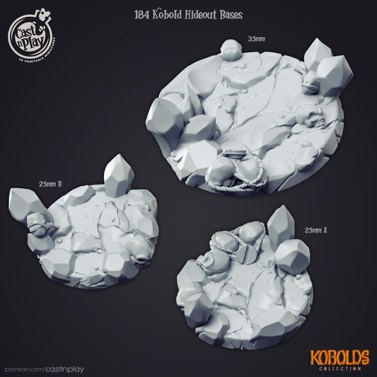 Kobold Collection Bases Set - resin tabletop miniature front view