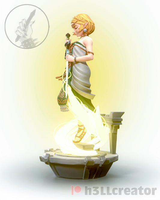 Zelda The Legend of Zelda Figure - resin tabletop miniature alternate angle