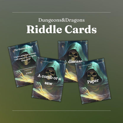 Riddle Cards - digital download preview