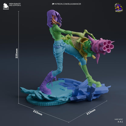 Jinx Fractured Figure - Arcane - resin miniature view 8