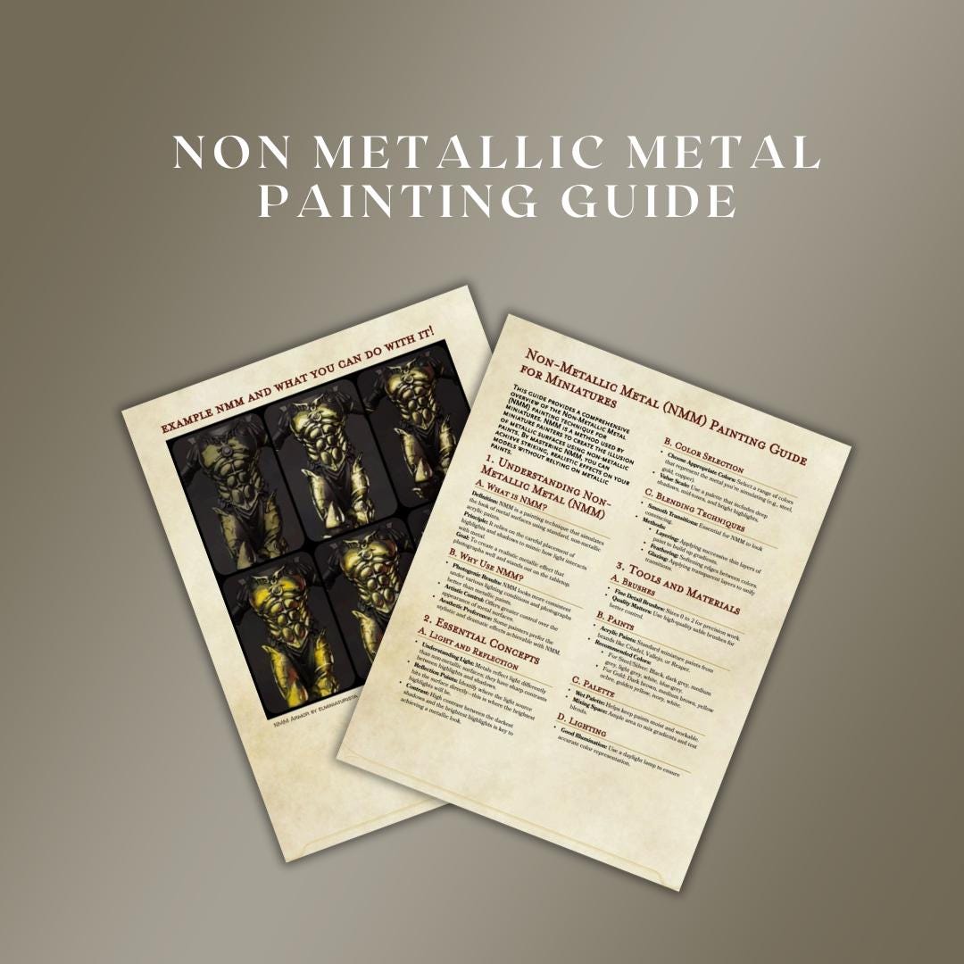 NMM Painting Guide for Miniatures - resin tabletop miniature front view