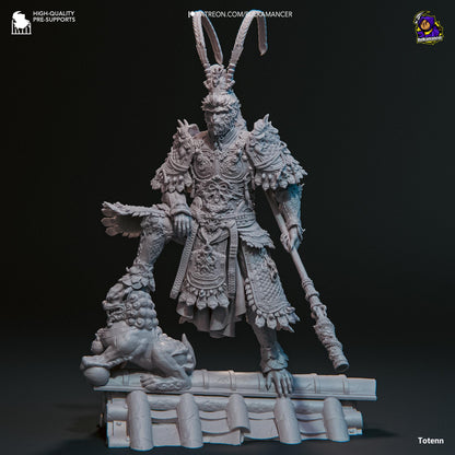 Destined One Black Myth Wukong Figure - paintable tabletop miniature product view