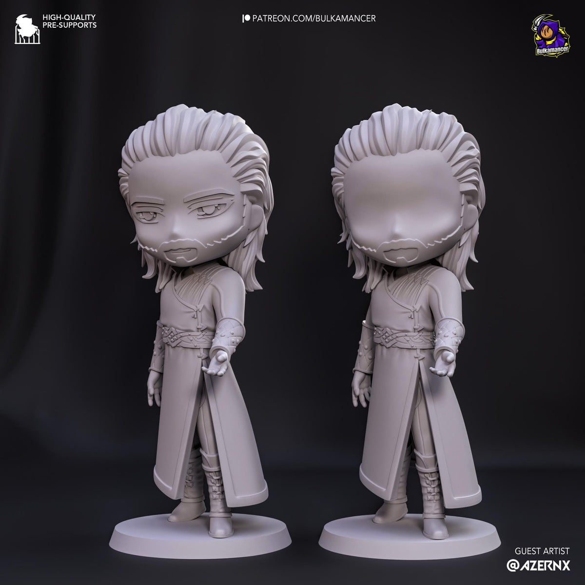 Gale Chibi Figure - Baldur’s Gate 3 - resin miniature view 5