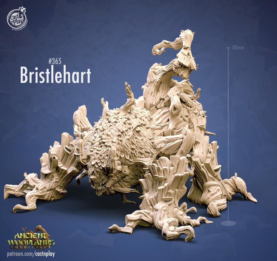 Forest Creature Miniature - resin tabletop miniature front view