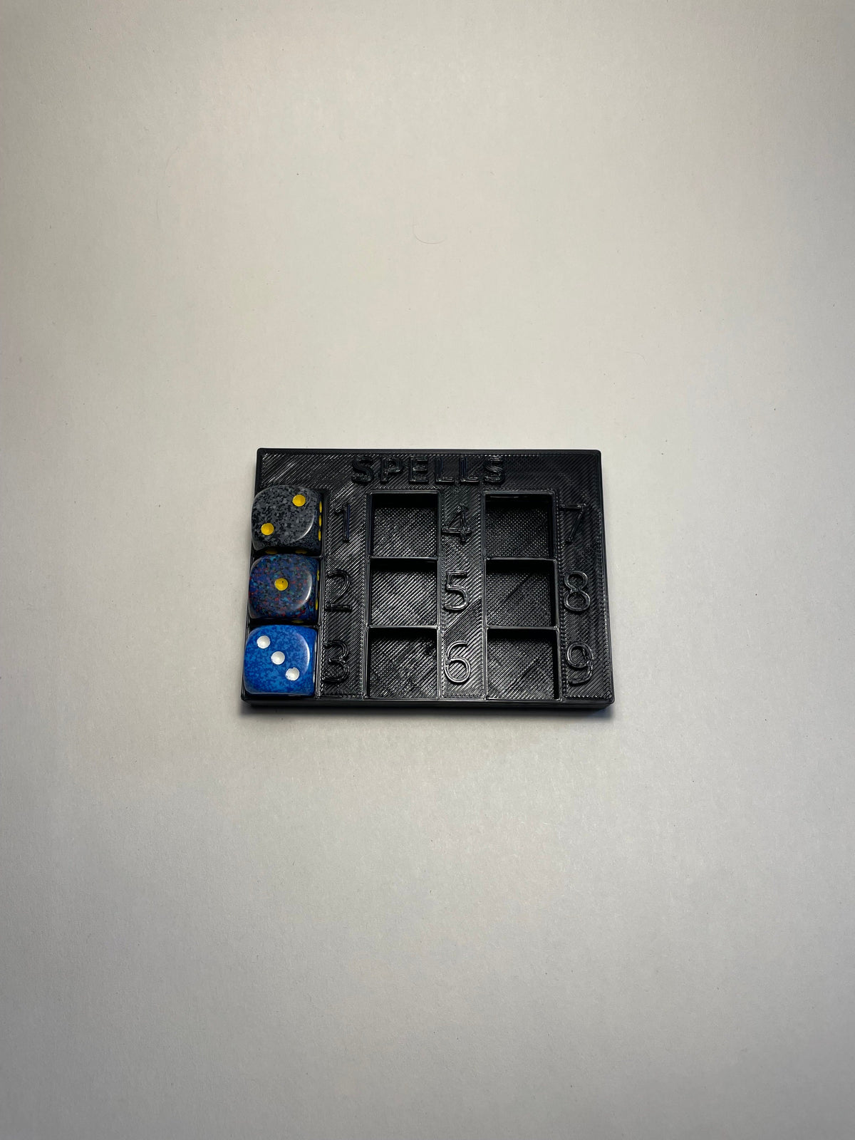 Spell Slot Tracker - resin tabletop miniature alternate angle
