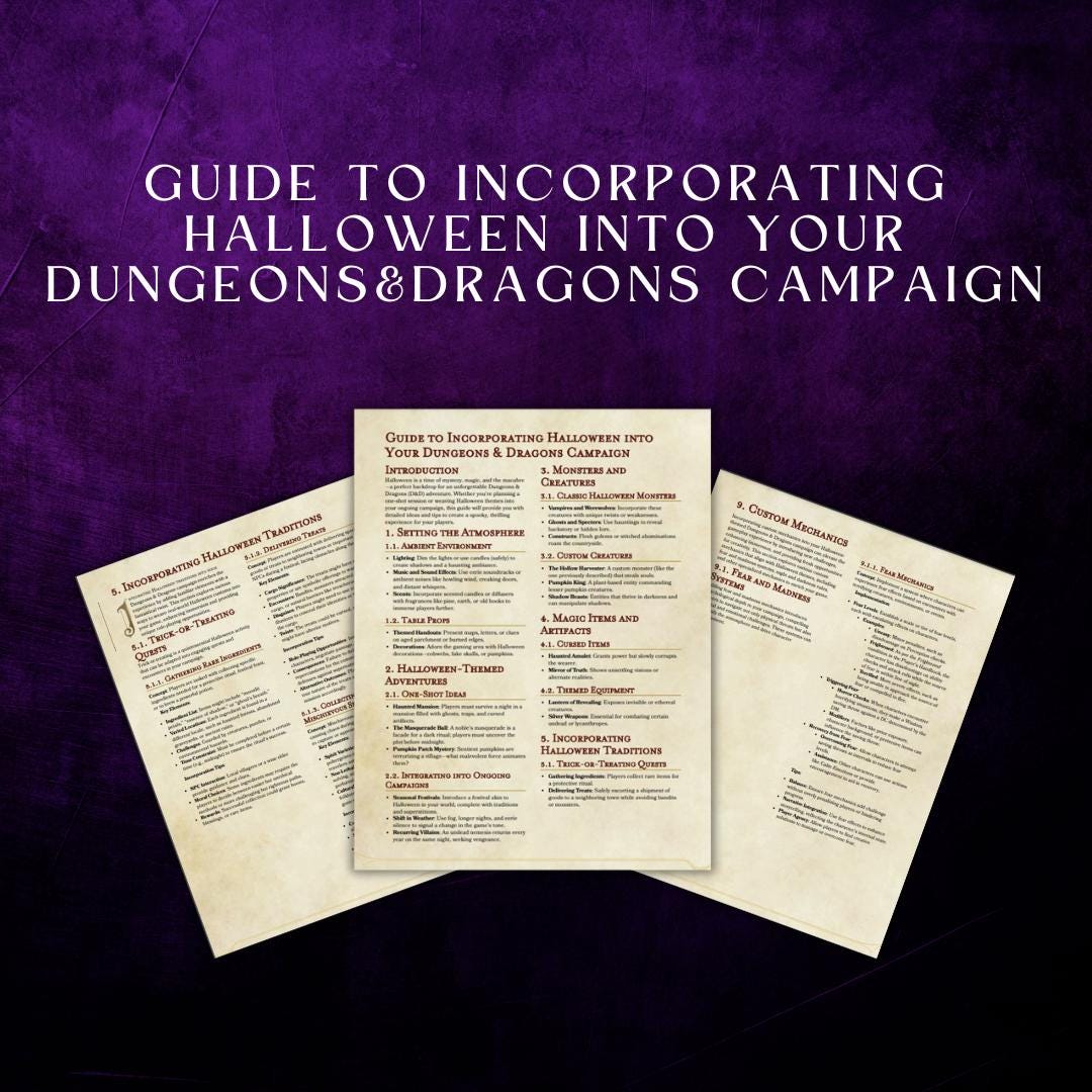 Guide to Incorporating Halloween into Your Campaign - digital download preview