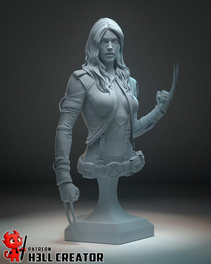 X 23 Bust - resin tabletop miniature front view