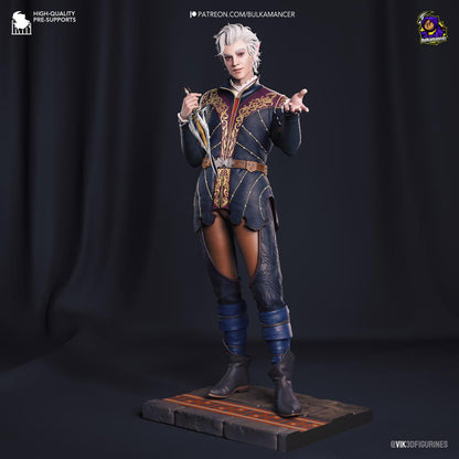 Astarion Figure - Baldur's Gate 3 - 3D printed miniature detail view