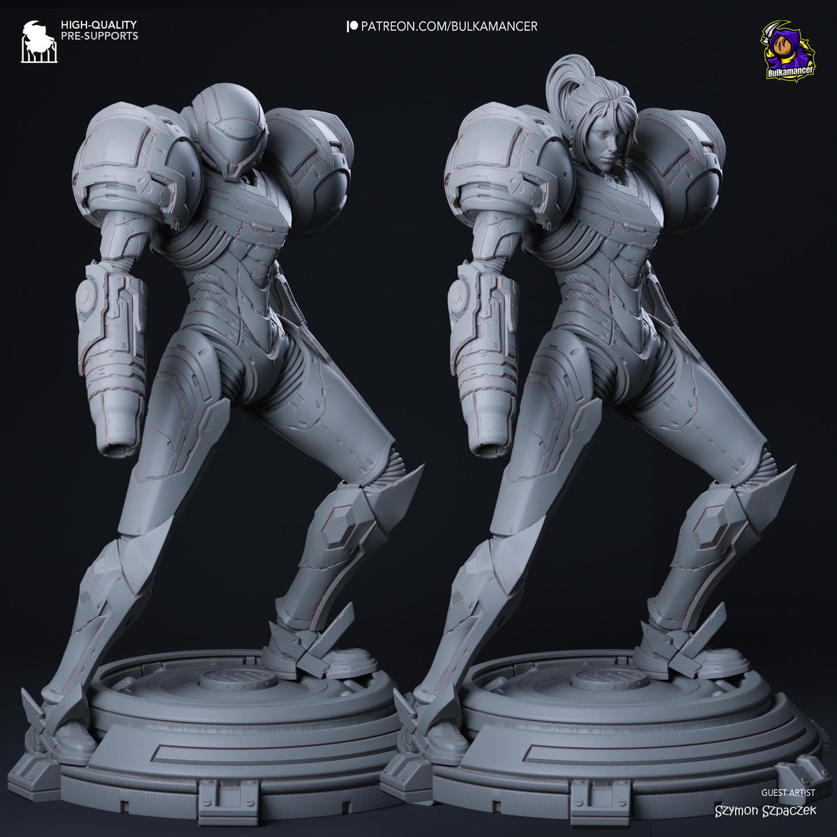 Samus Aran Figure - Metroid - resin miniature view 6