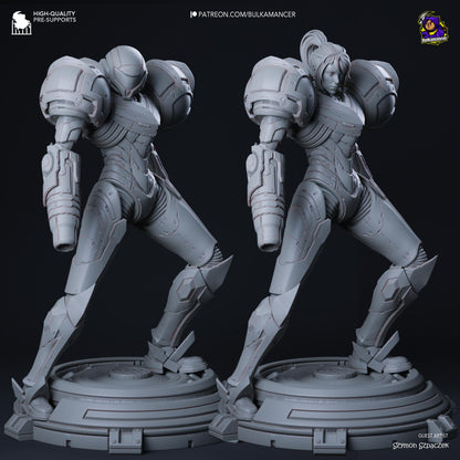 Samus Aran Figure - Metroid - resin miniature view 6