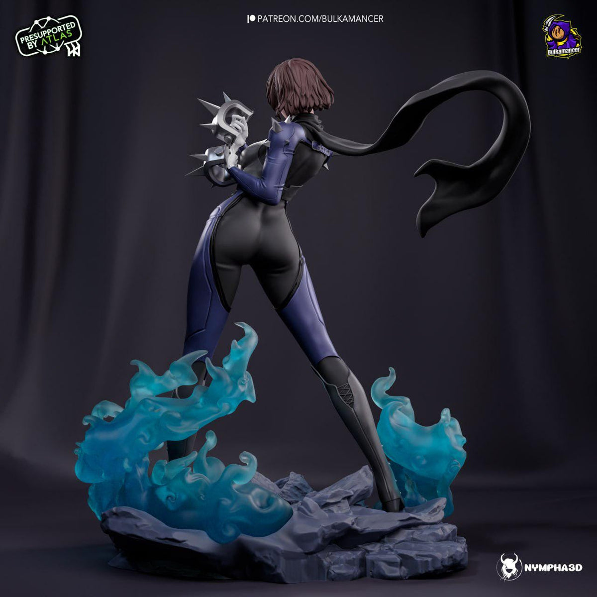 Makoto Figure - Persona 5 - 3D printed miniature detail view