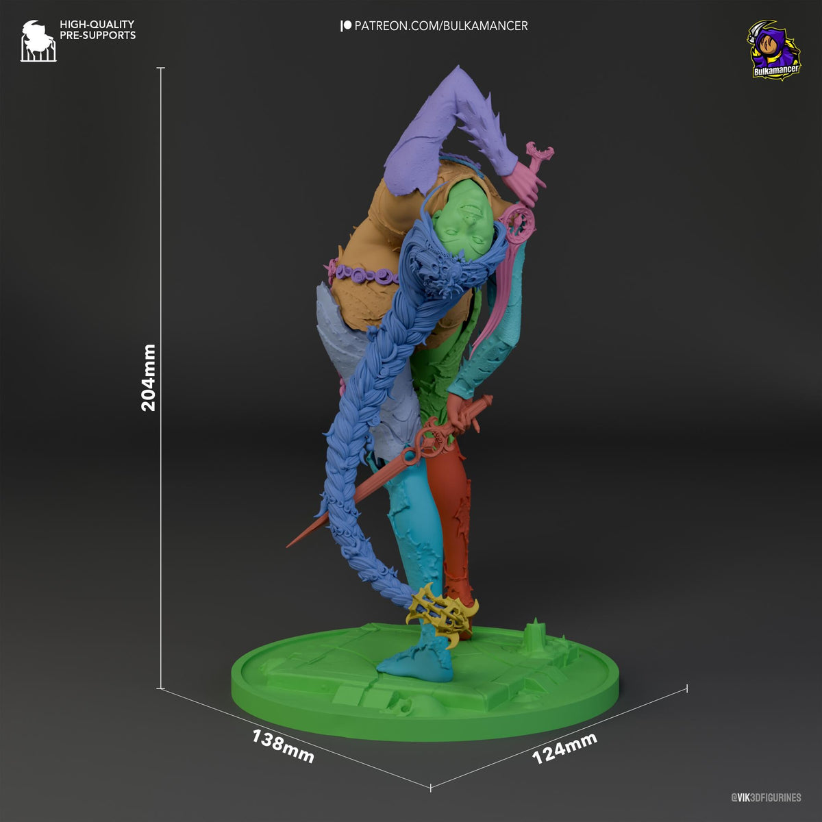 Orin Figure - Baldur's Gate 3 - resin miniature view 7
