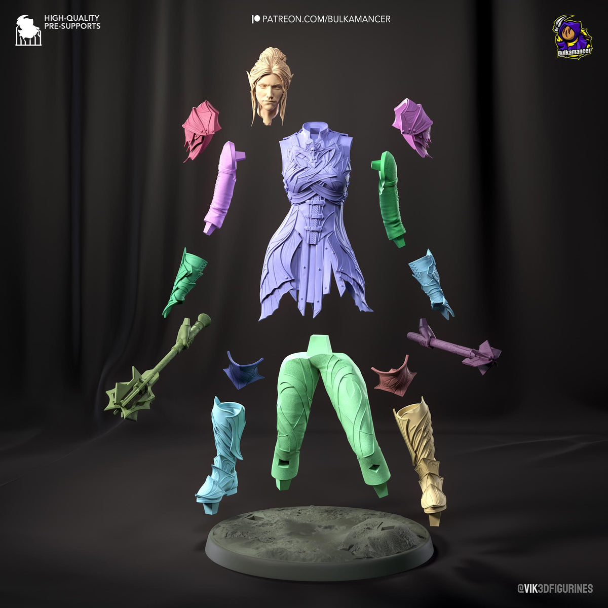 Minthara Figure - Baldur's Gate 3 - resin miniature view 8
