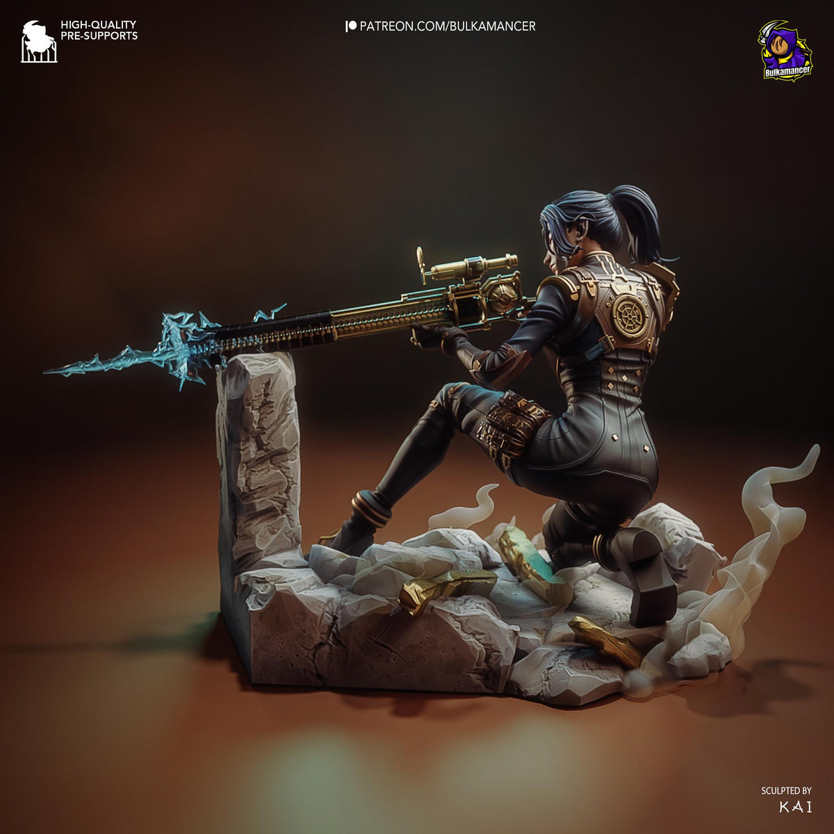 Caitlyn Figure - Arcane - resin miniature view 6