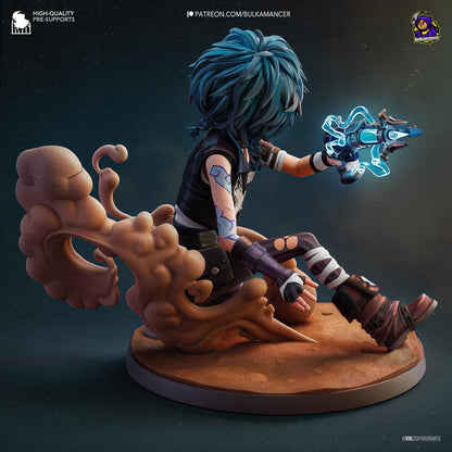 Isha Figure - Arcane - 3D printed miniature detail view