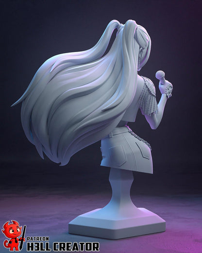 Mira KPop Demon Hunters Bust - resin tabletop miniature alternate angle