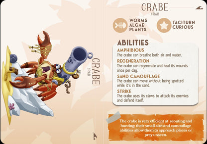 Crab Animal Companion Miniature - resin tabletop miniature alternate angle
