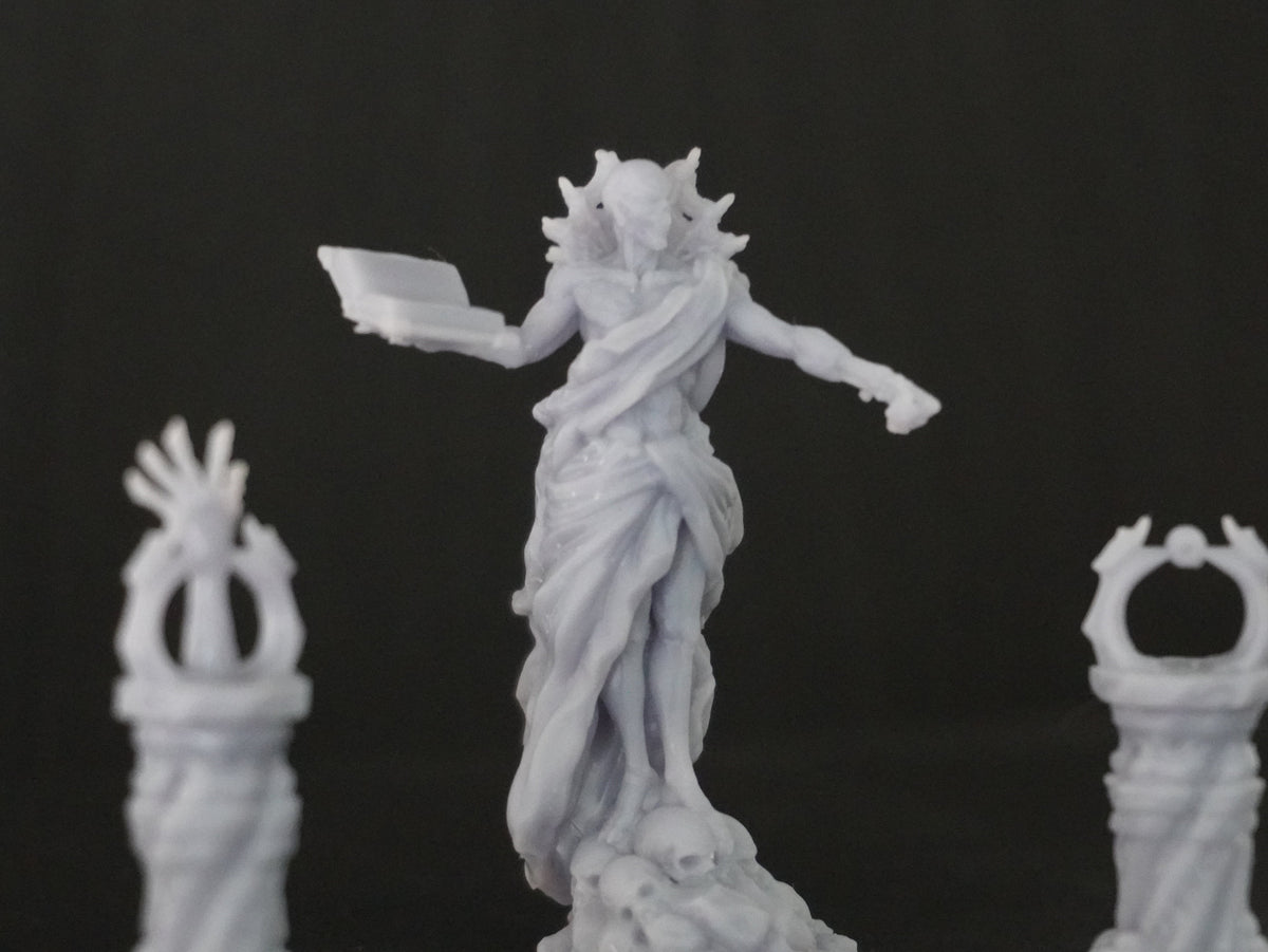 Vecna Miniature - 3D printed miniature detail view