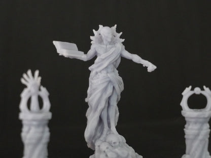 Vecna Miniature - 3D printed miniature detail view