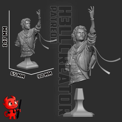Gustave Bust - Clair Obscur: Expedition 33 - paintable tabletop miniature product view