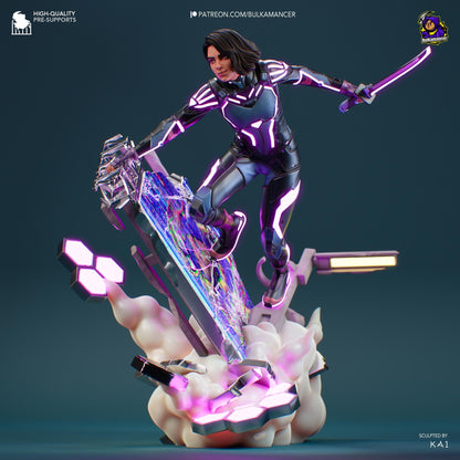 Mio Split Fiction Figure - resin tabletop miniature front view