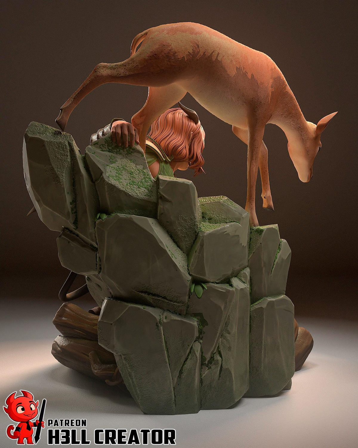 Doric Figure - resin tabletop miniature alternate angle