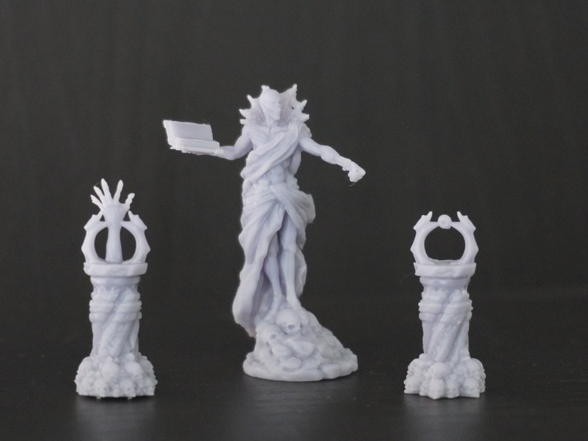 Vecna Miniature - resin tabletop miniature alternate angle