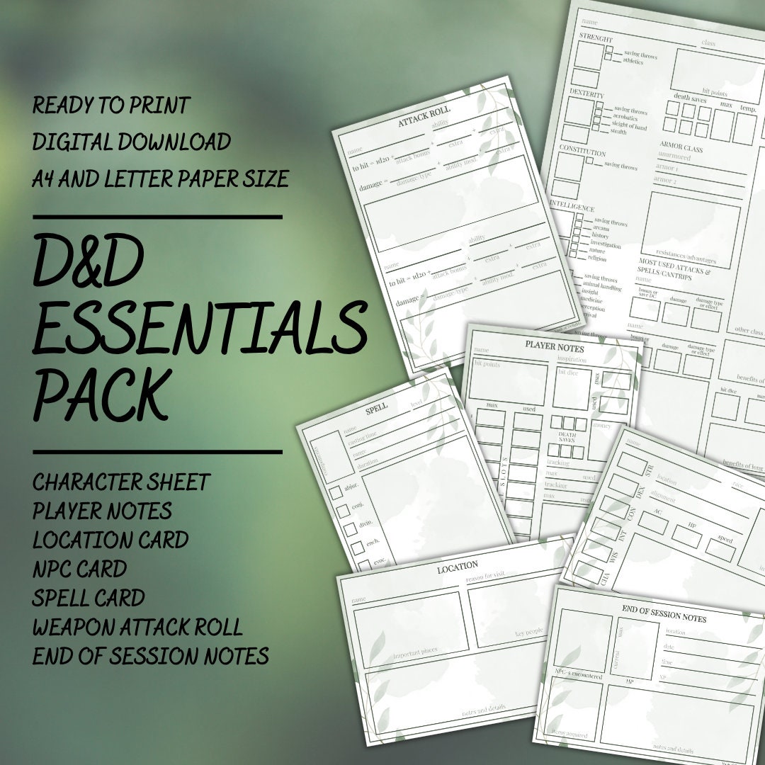 Essentials Pack - digital download preview
