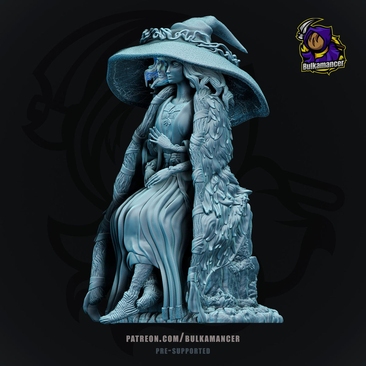 Ranni Figure - Elden Ring - paintable tabletop miniature product view