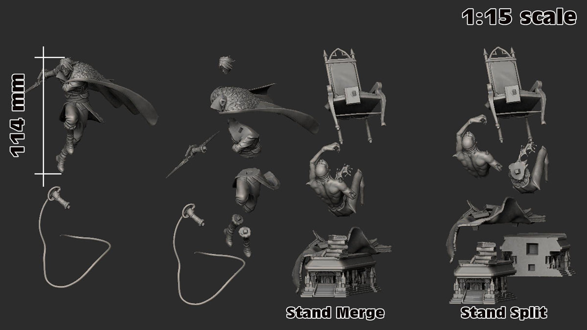 Trevor Belmont Castlevania Figure - resin miniature view 5