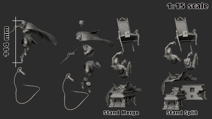 Trevor Belmont Castlevania Figure - resin miniature view 5