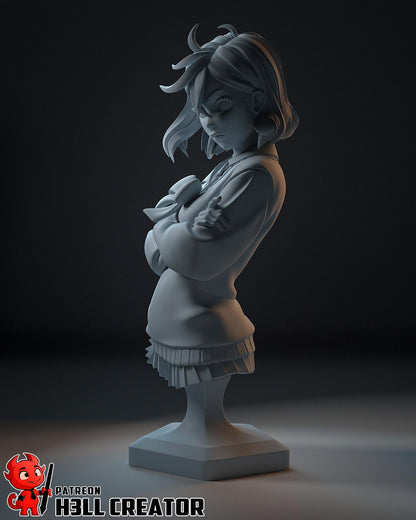 Momo Ayase DanDaDan Bust - resin miniature view 5