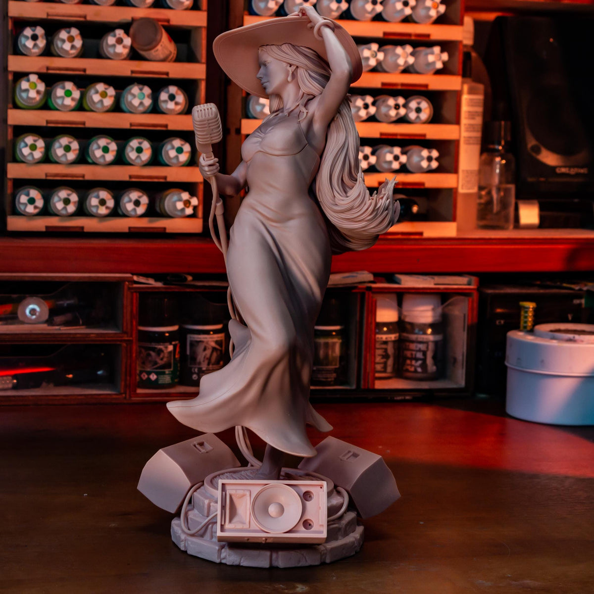 Pauline Super Mario Odyssey Figure - 3D printed miniature detail view