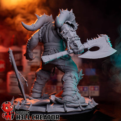 Garrosh Hellscream Figure - World of Warcraft - resin miniature view 5