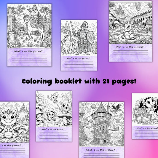 Coloring Booklet - printable tabletop RPG resource preview