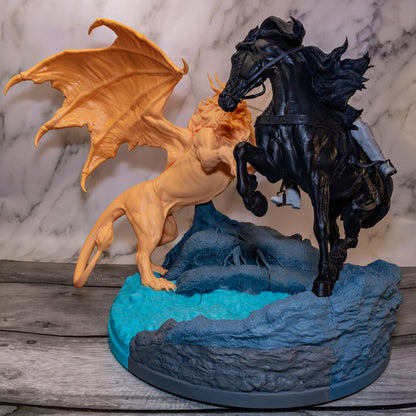 Ciri Manticore The Witcher Diorama Figure - resin miniature view 10