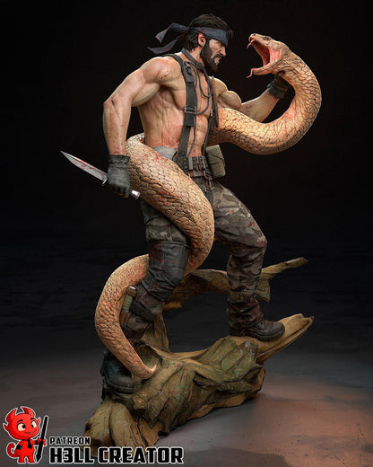 Big Boss Metal Gear Solid Snake Figure - resin miniature view 6