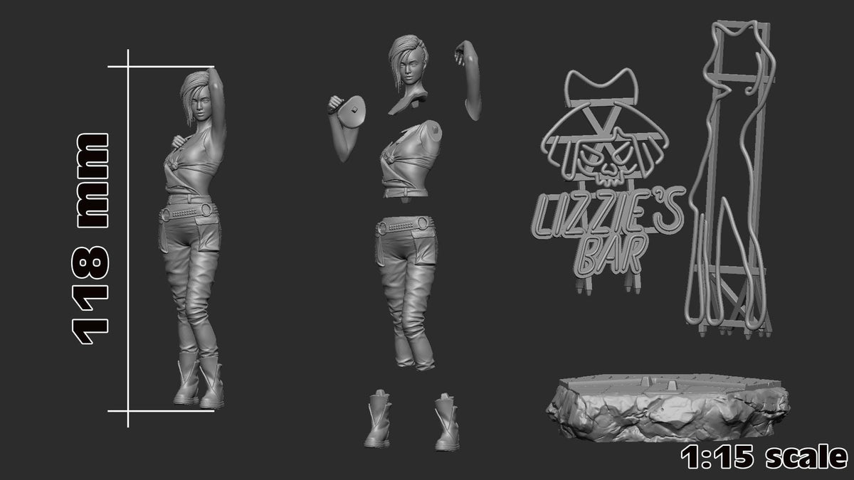 Judy Alvarez Figure - Cyberpunk 2077 - resin miniature view 7