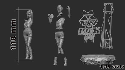Judy Alvarez Figure - Cyberpunk 2077 - resin miniature view 7
