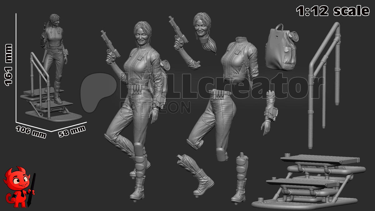 Lucy MacLean TV Character Fallout Figure - resin miniature view 8