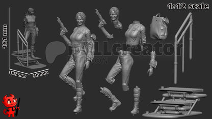 Lucy MacLean TV Character Fallout Figure - resin miniature view 8