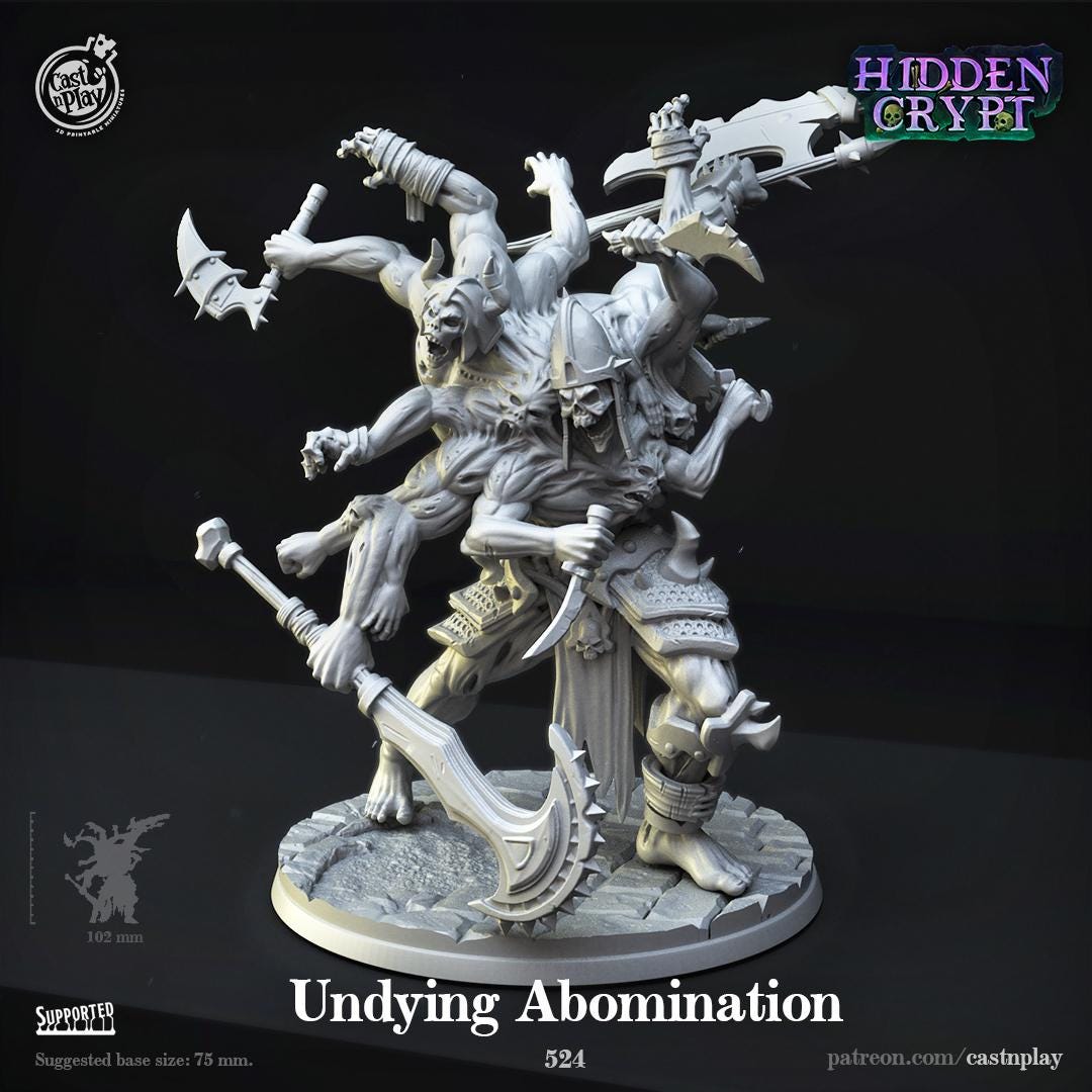 Abomination Miniature - resin tabletop miniature front view